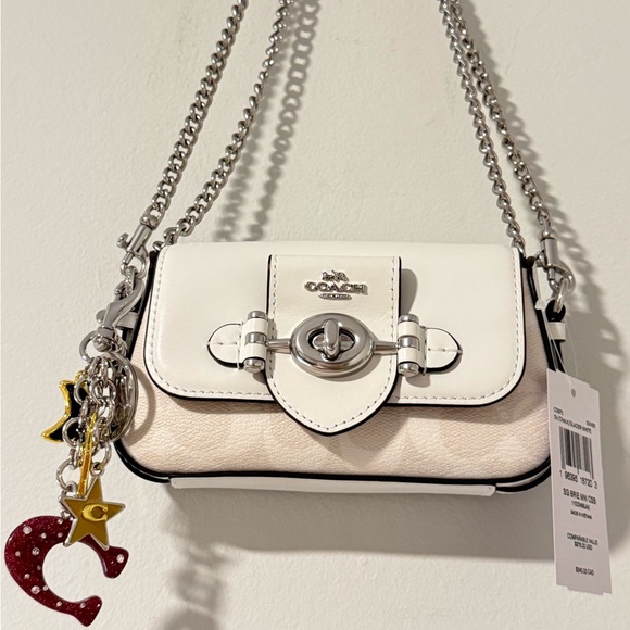 Coach Brie Mini Crossbody In Signature Canvas - Picture 6 of 9